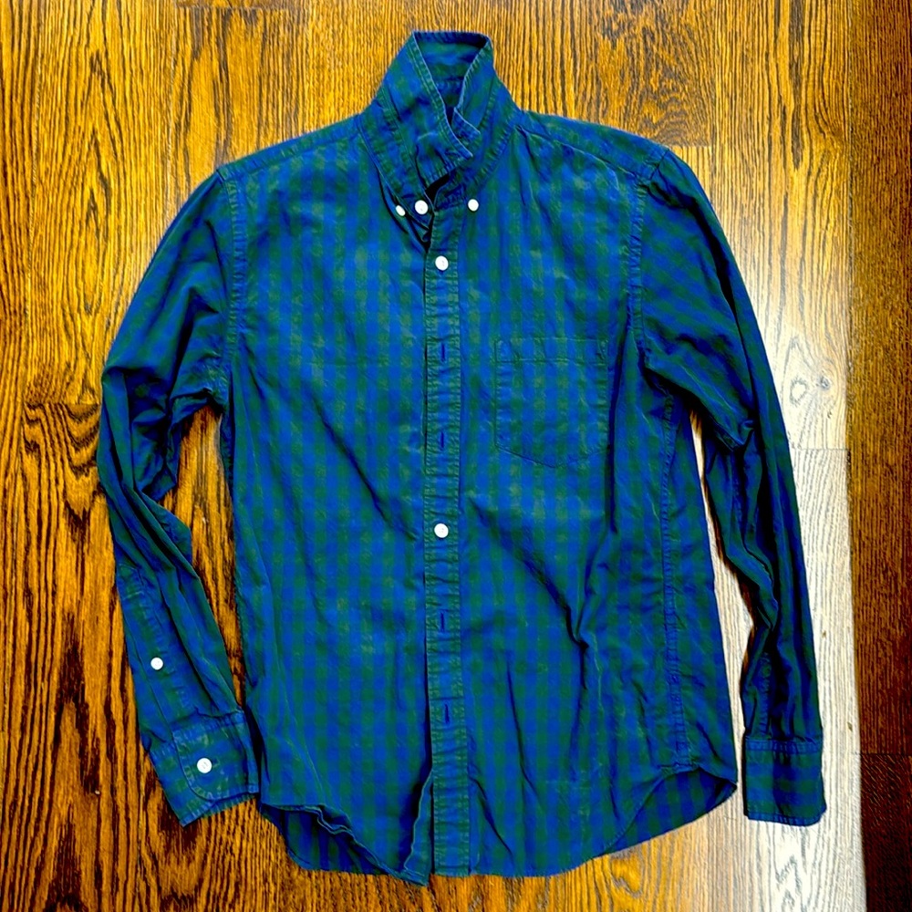 J. Crew Men’s Gingham Dress Shirt in Small